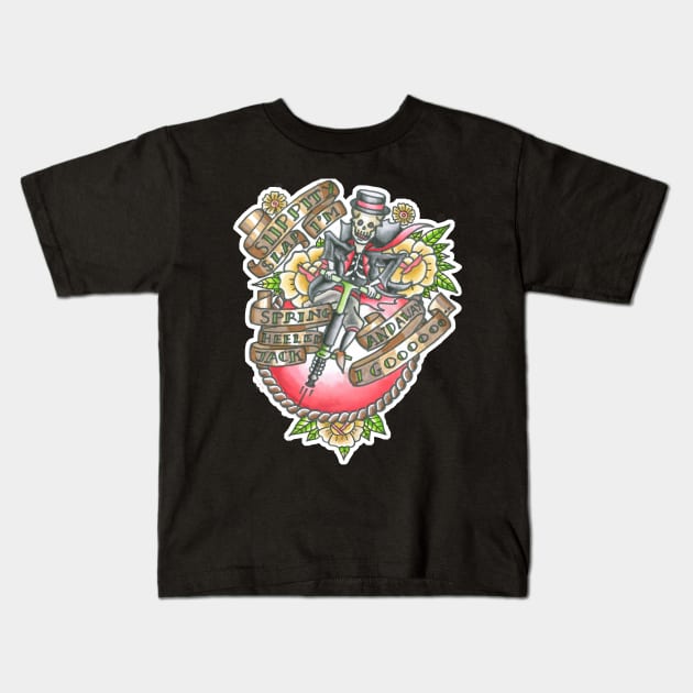 Spring heeled Jack Kids T-Shirt by FinnIreland